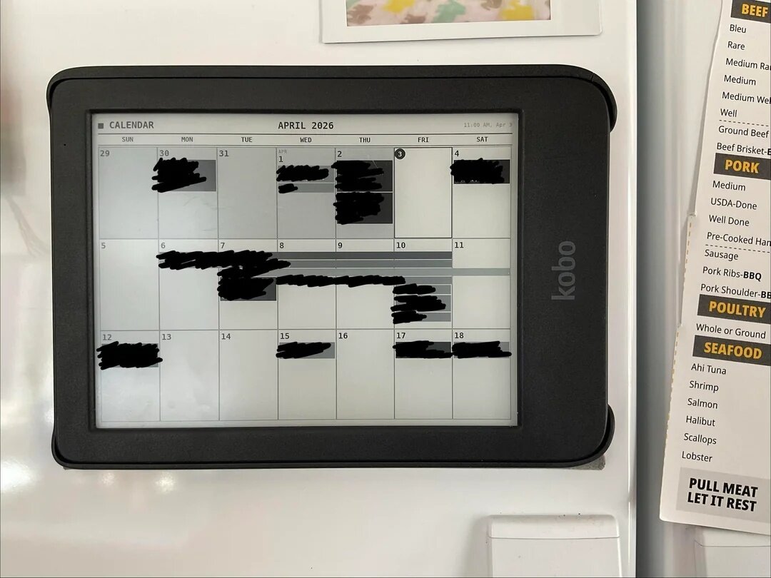 Kobo Libra 2 running TRMNL