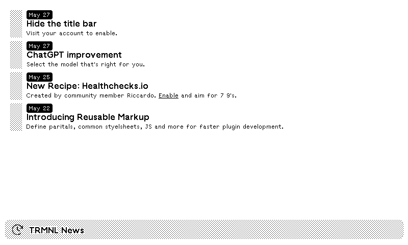 Changelog plugin preview