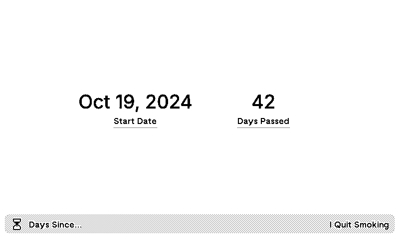 Days Since... plugin preview