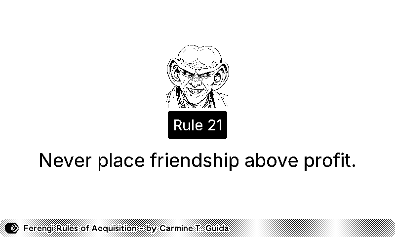 Ferengi Rules of Acquisition plugin preview