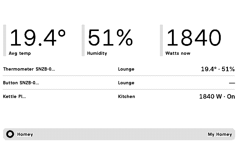 Homey plugin preview