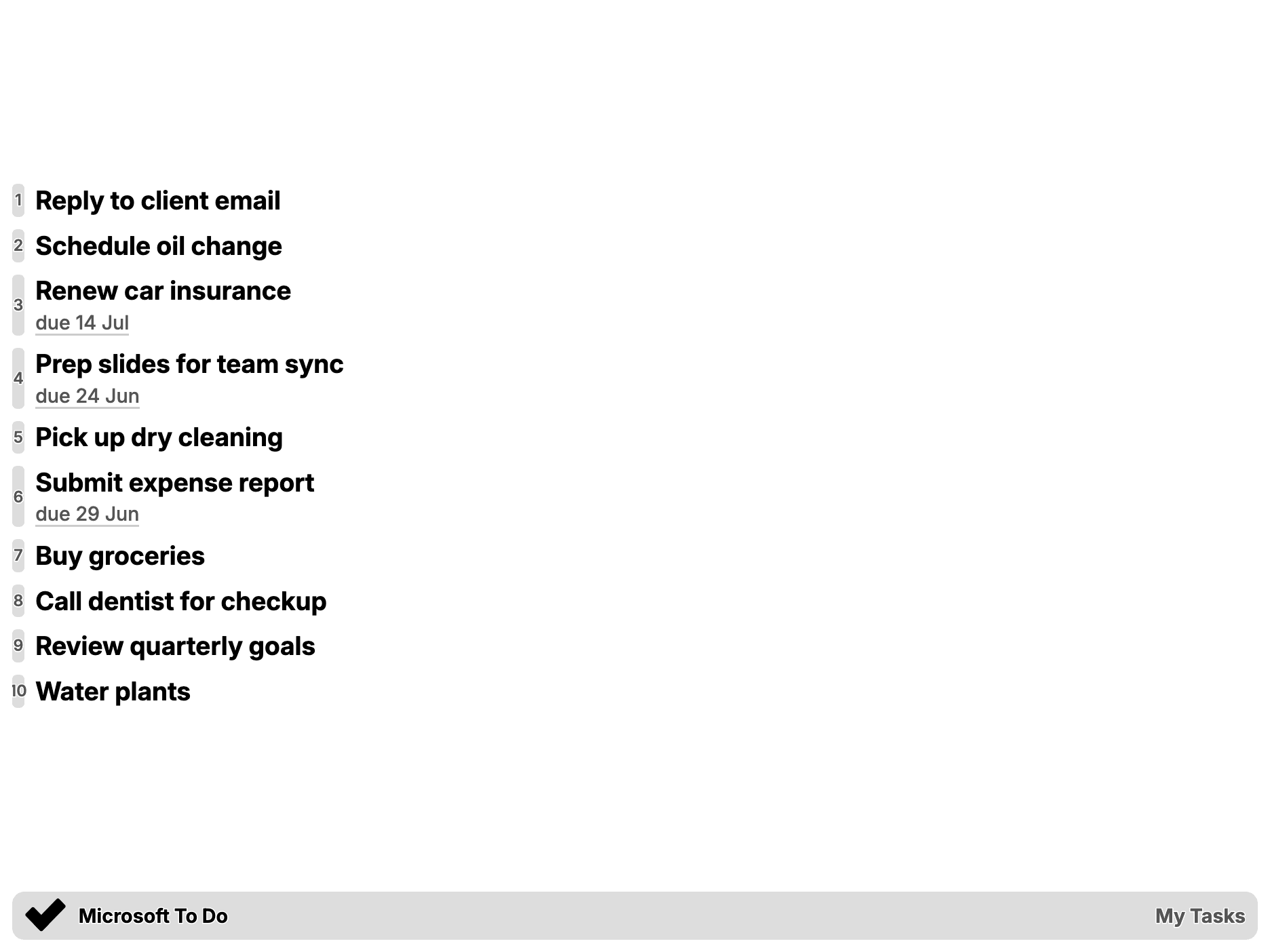 Microsoft To Do plugin preview