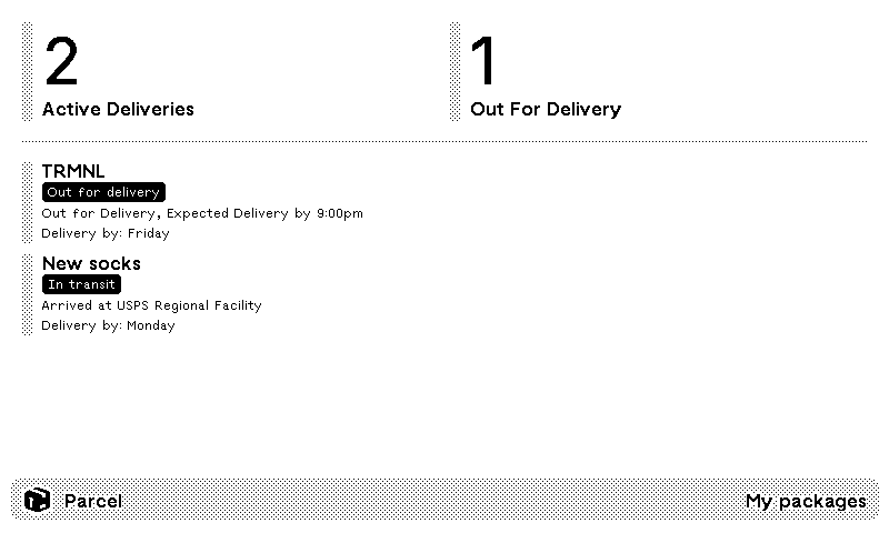 Parcel plugin preview