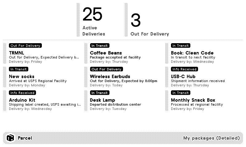 Parcel plugin preview