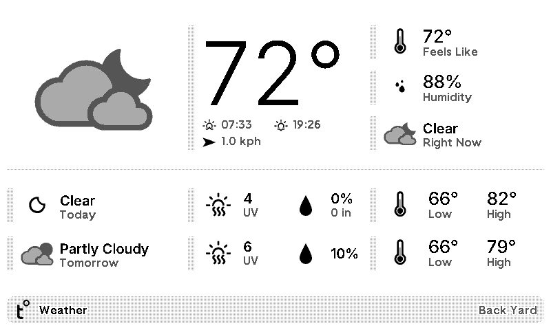 Tempest Weather Station plugin preview