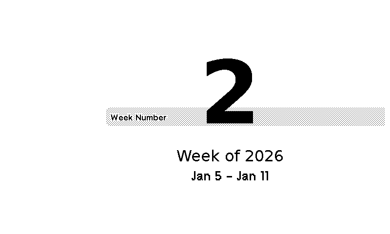 Week Number plugin preview