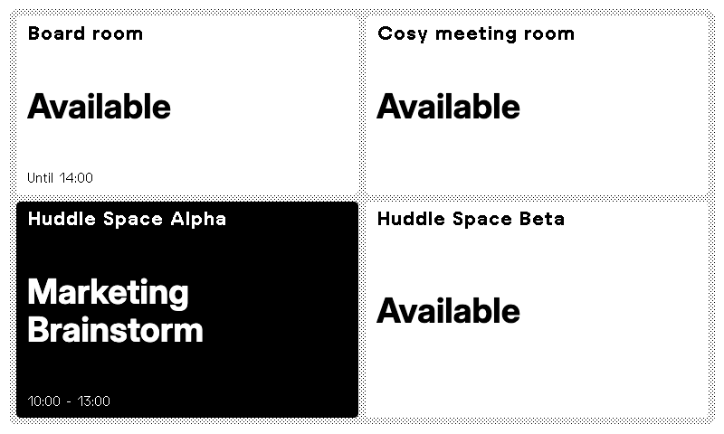 A TRMNL resource collection using the grid layout