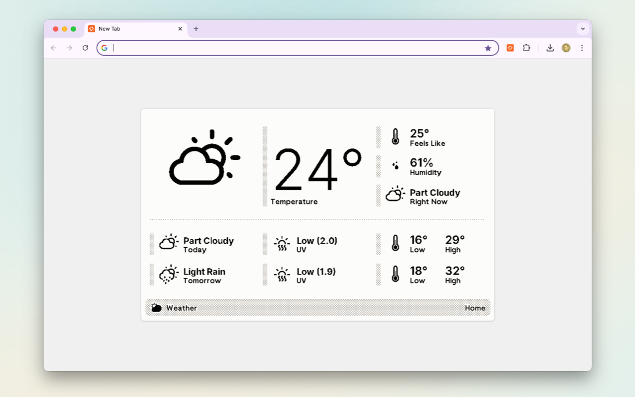 Screenshot of TRMNL Chrome Extension in Light Mode